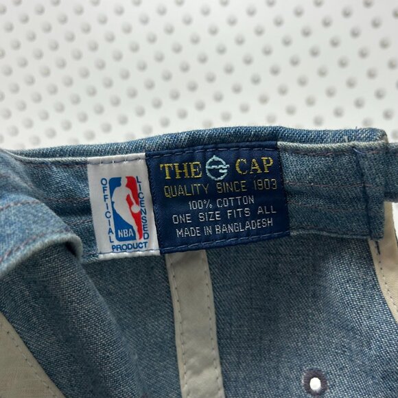 Orlando‎ Magic NBA Hat Strap Back Denim Blue Jean 90s Vintage Penny Hardaway Y2K - Picture 6 of 6